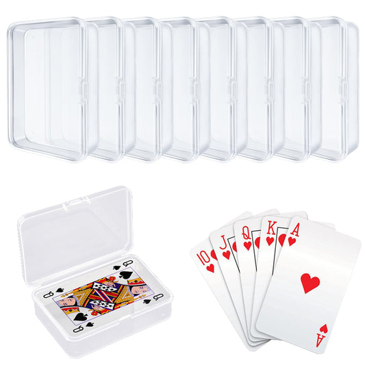IOKUKI 8-pack blank card case with clear visibility for quick card checks