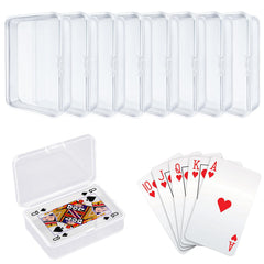 IOKUKI 8-pack blank card case with clear visibility for quick card checks
