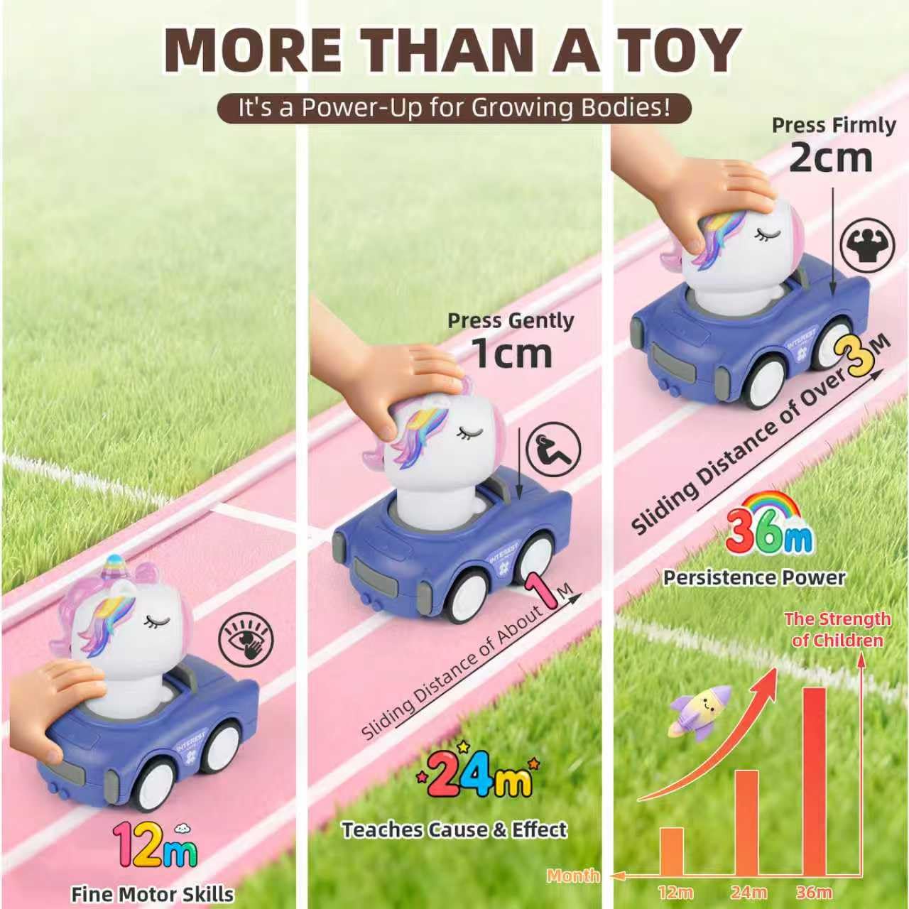 IOMDRWU Giraffe Driver car teaches color recognition during play