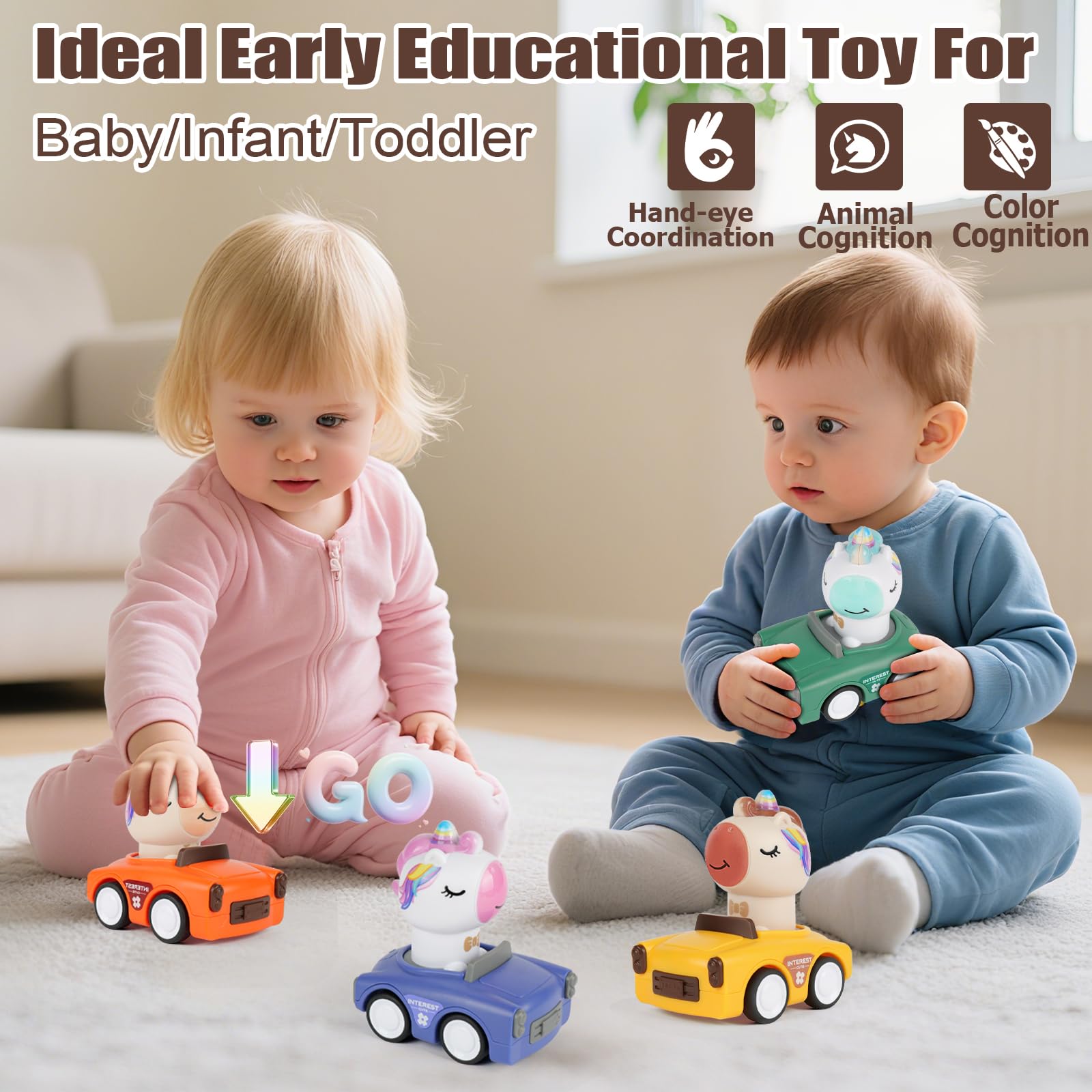 IOMDRWU BPA-free ABS car keeps playtime safe and durable