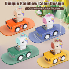 IOMDRWU Rainbow Mane car captures attention during playtime
