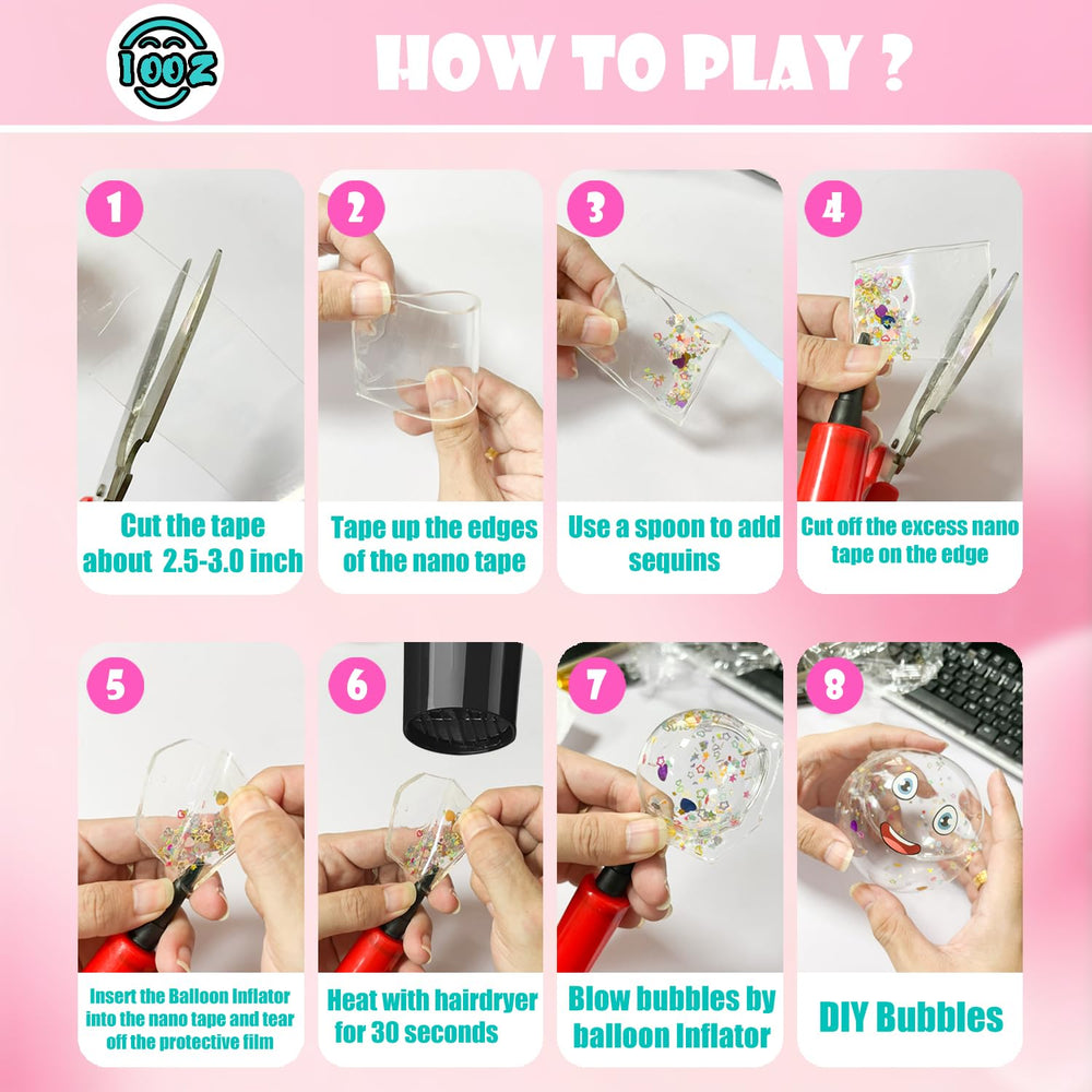 IOOZ balloon fillings and inflator speed up bubble sessions with ease.