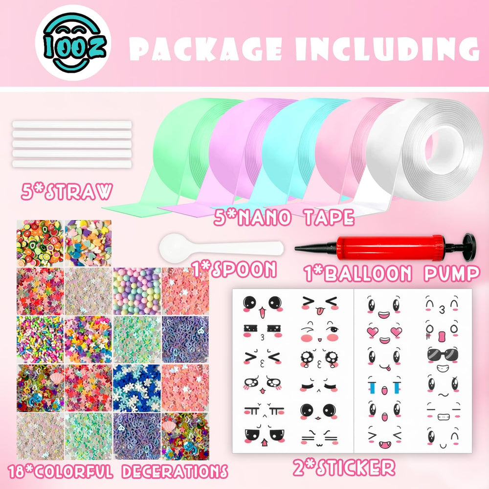 IOOZ Nano Tape Bubble Kit colorful balloon fillings ready for DIY decor