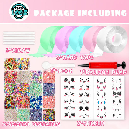 IOOZ Nano Tape Bubble Kit colorful balloon fillings ready for DIY decor