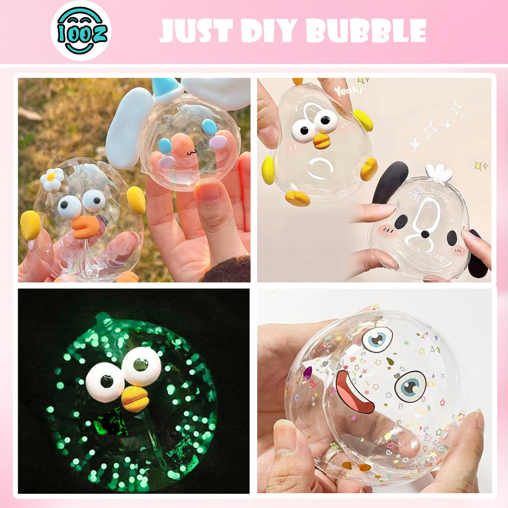 IOOZ bubble straws and tweezers ensure safe, kid-friendly bubble assembly.