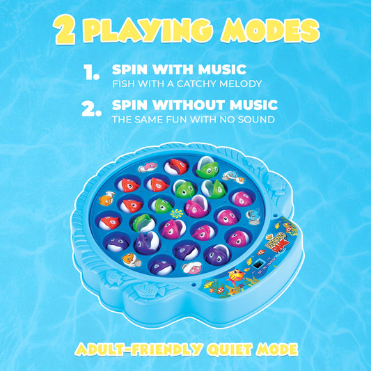 IPIDIPI TOYS fishing game—music switch adds lively sound for engaging rounds.