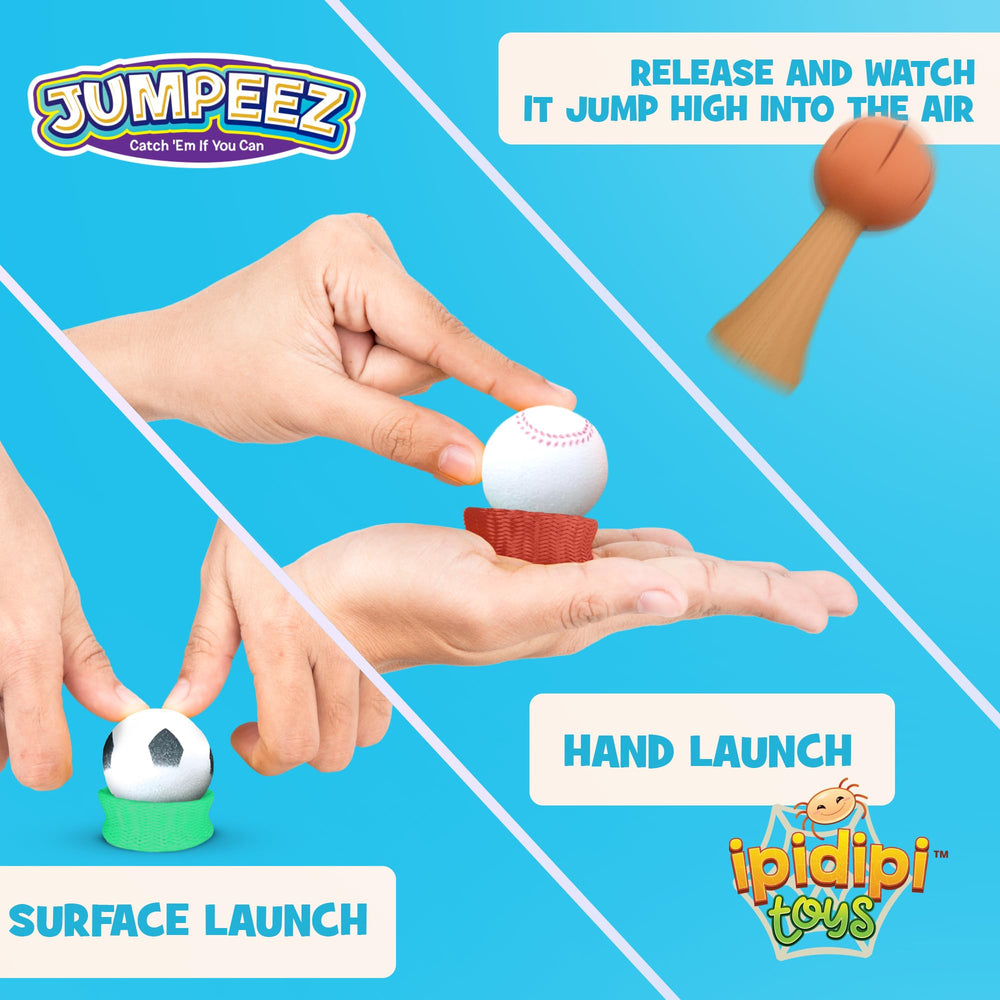 IPIDIPI TOYS Jumpeez baseball popper provides quick bursts of outdoor fun.
