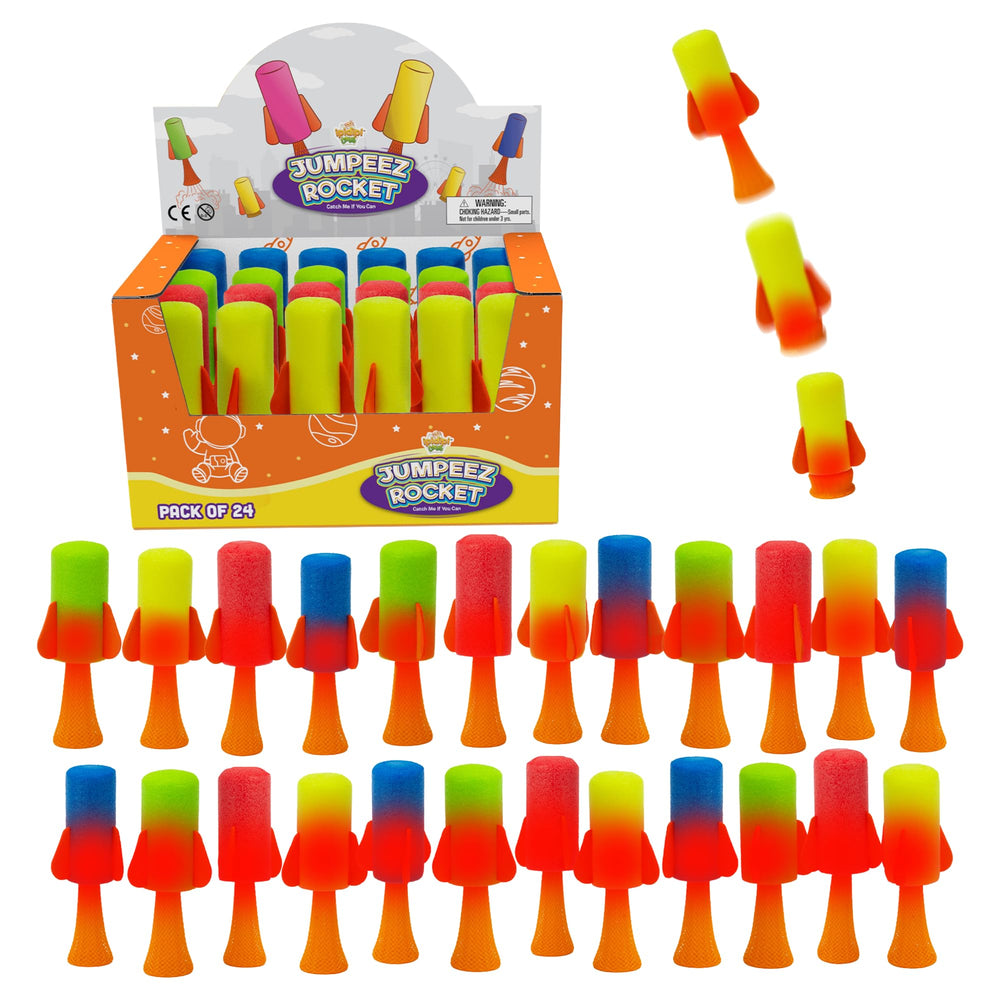IPIDIPI TOYS Jumpeez LED rocket poppers glow during outdoor playtime.