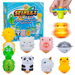 IPIDIPI TOYS Spineez unicorn light up spinning top boosts party fun