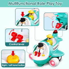 iPlay airplane toy lights and sounds creating immersive sensory moments