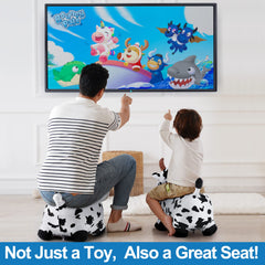 iPlay Bouncy Pals Cow hopper used both indoors and outdoors.