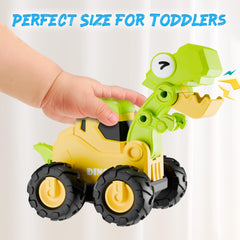iplay bright dino-construction vehicle designed to stand out in playrooms.