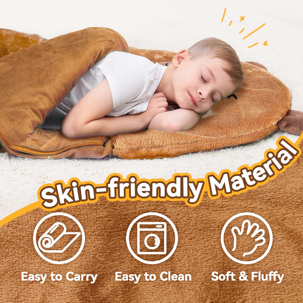 iplay capybara pillow-fold design doubles as cuddly toy