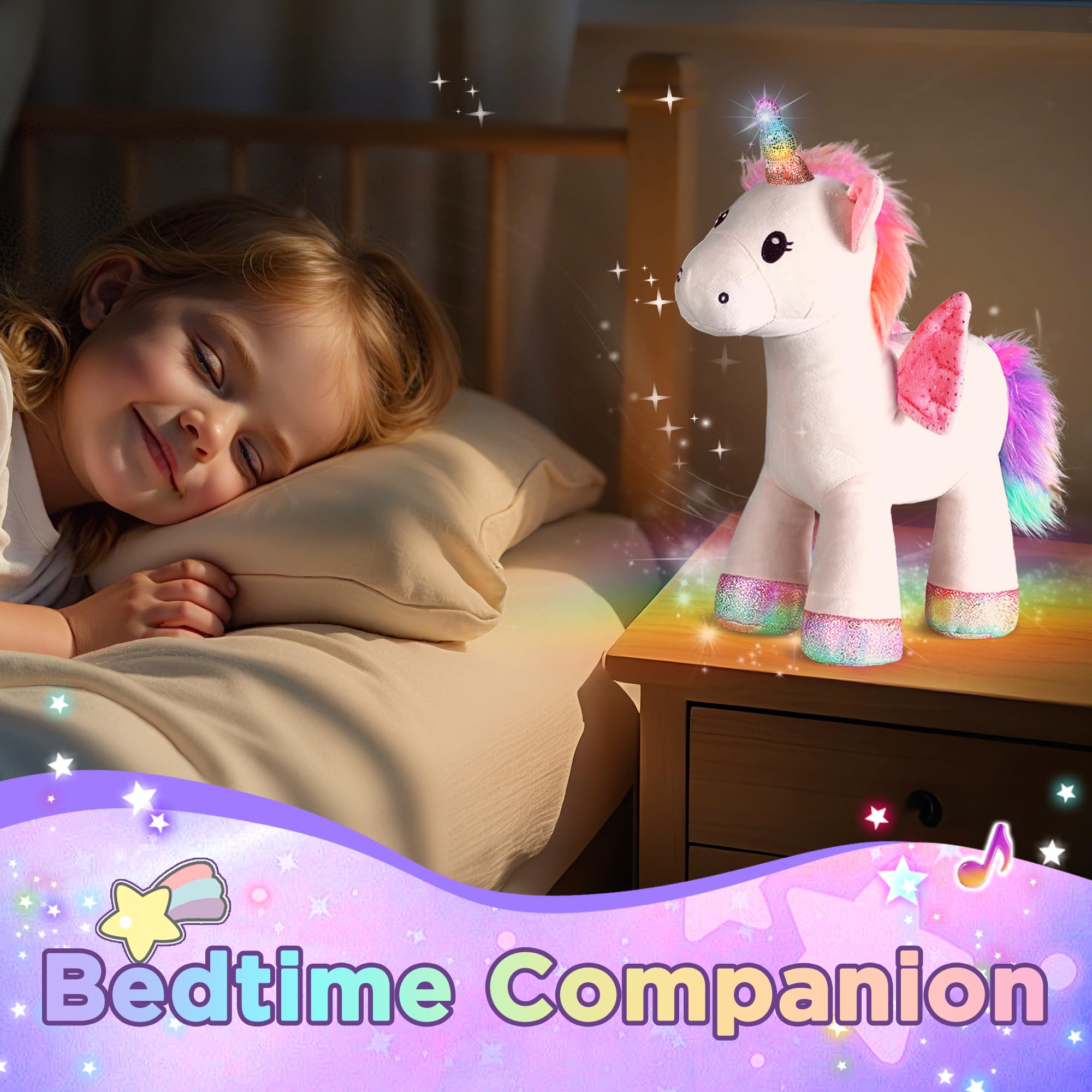 iPlay gift-ready unicorn plush ideal for birthdays and holidays