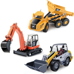 iplay heavy-duty construction truck diecast front view for outdoor sandbox play