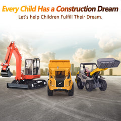 iplay heavy-duty construction truck diecast side view with realistic details