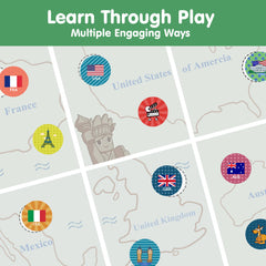 iPlay iLearn 18-page activity book open invites hands-on exploration and storytelling