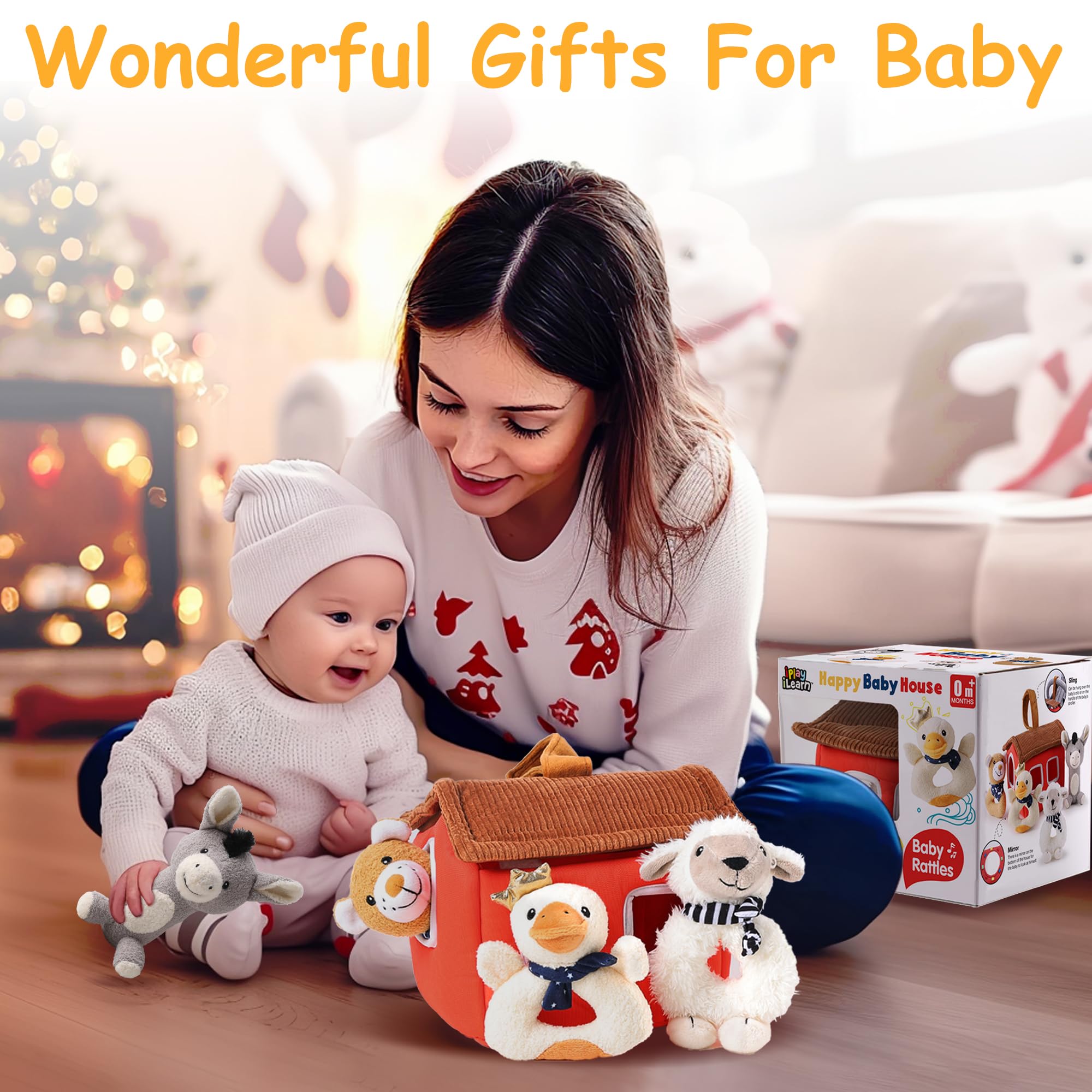 iPlay iLearn baby soft toy set makes a charming newborn gift.