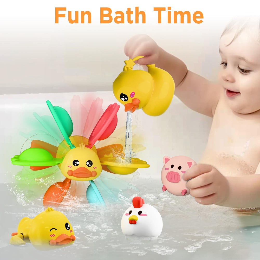 iplay-ilearn duck shaped watering can for pouring bath water