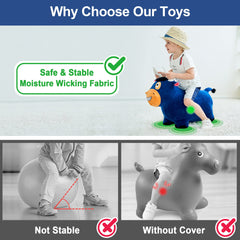 iPlay iLearn Easy inflate with double-action pump for quick setup