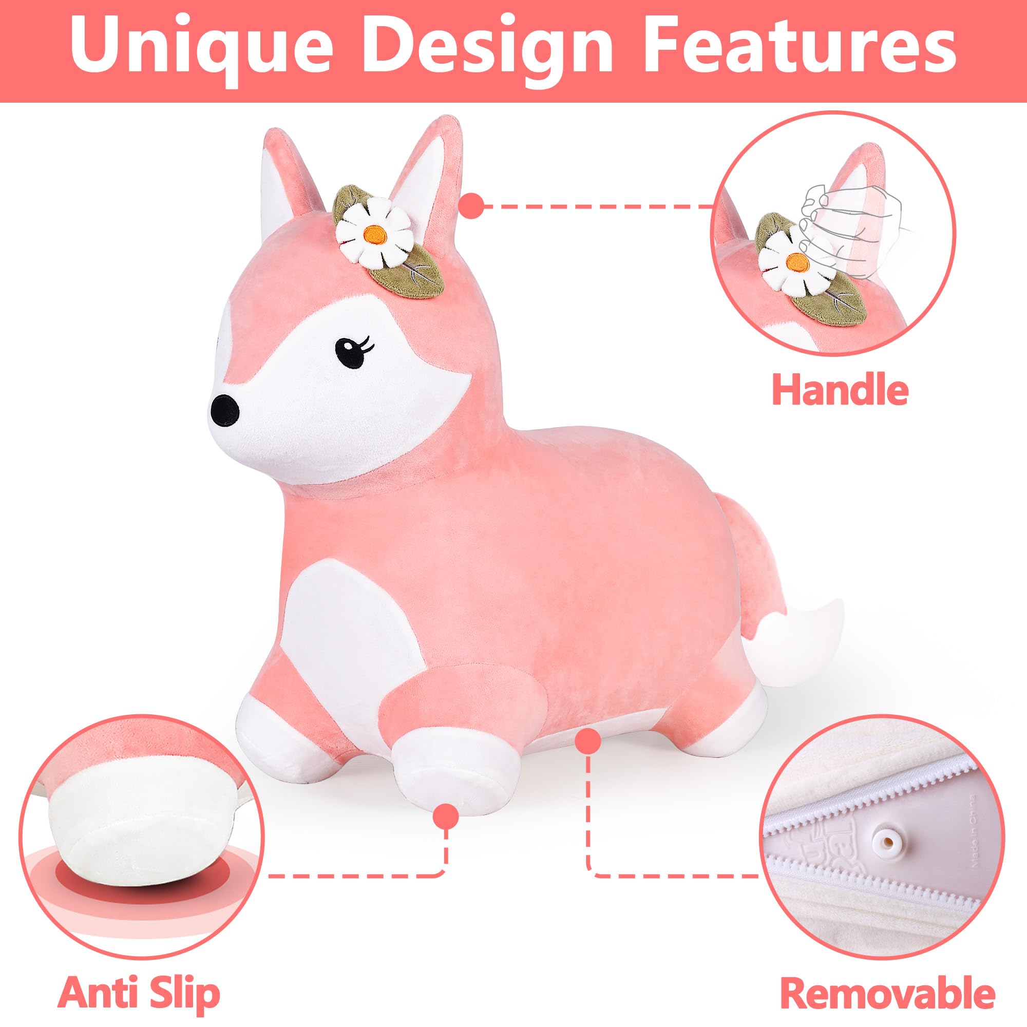 iPlay iLearn Fox Hopper suits both indoor and outdoor adventures with kids.