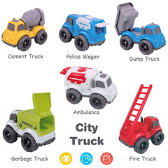 IPlay iLearn garbage truck friction-powered for tiny hands