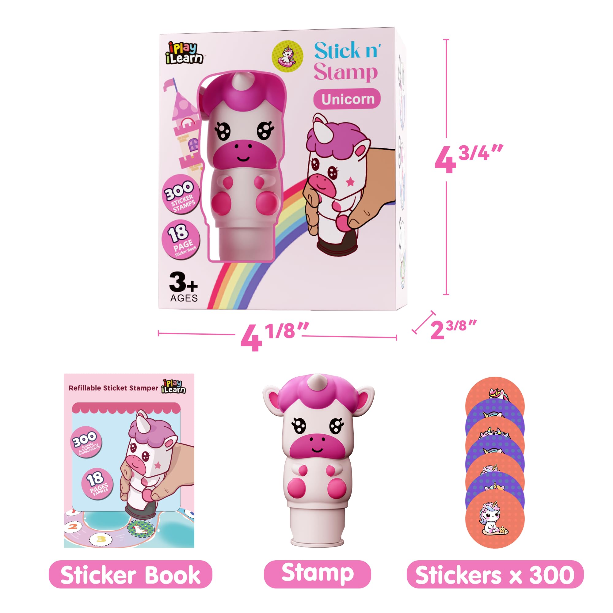 iplay ilearn gift-ready unicorn art set packaging, ideal birthday surprise.