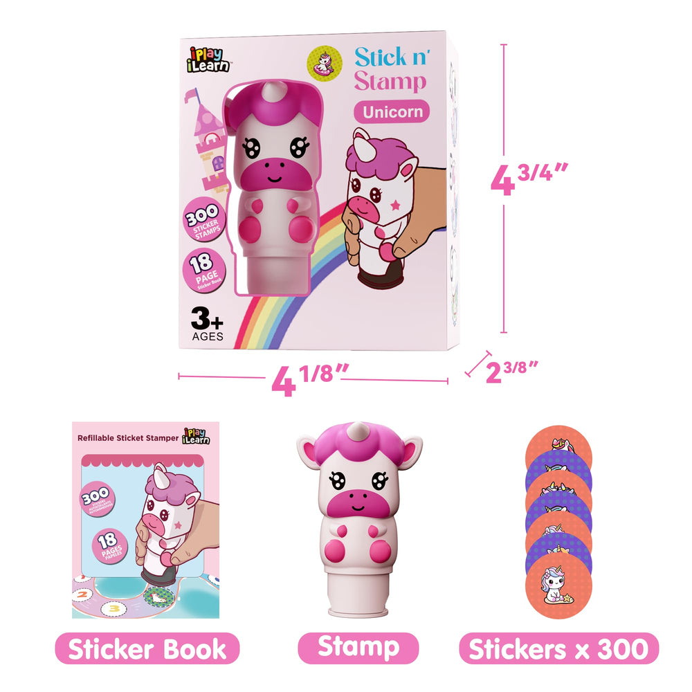 iplay ilearn gift-ready unicorn art set packaging, ideal birthday surprise.