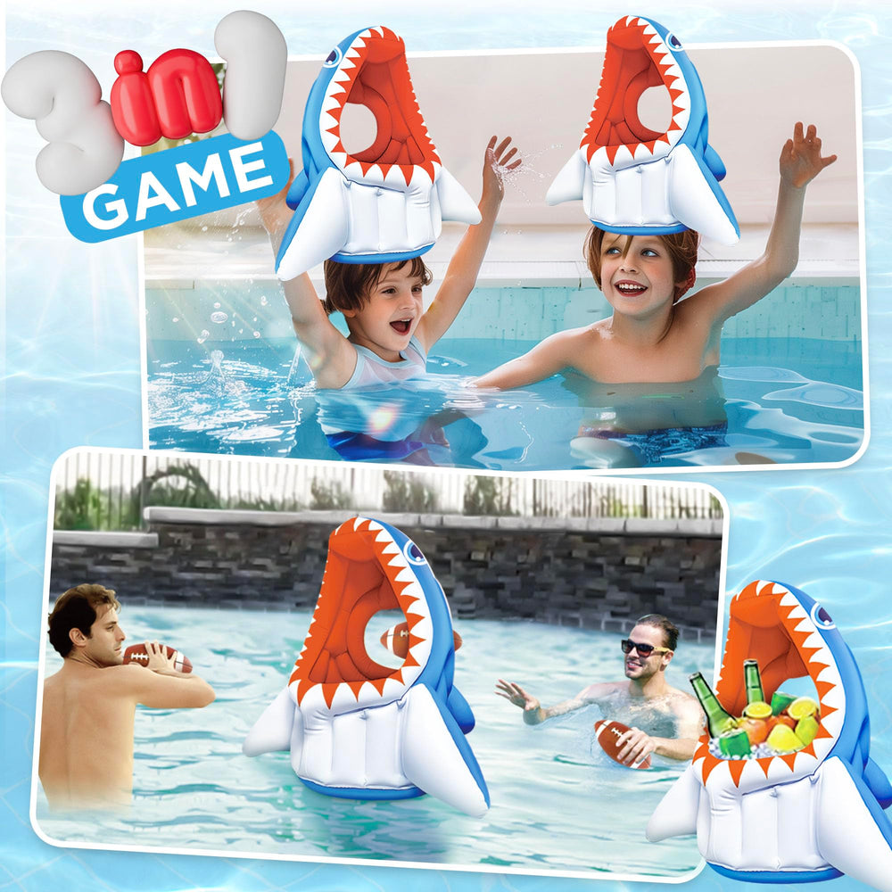 iPlay iLearn inflatable football for pool and lawn games