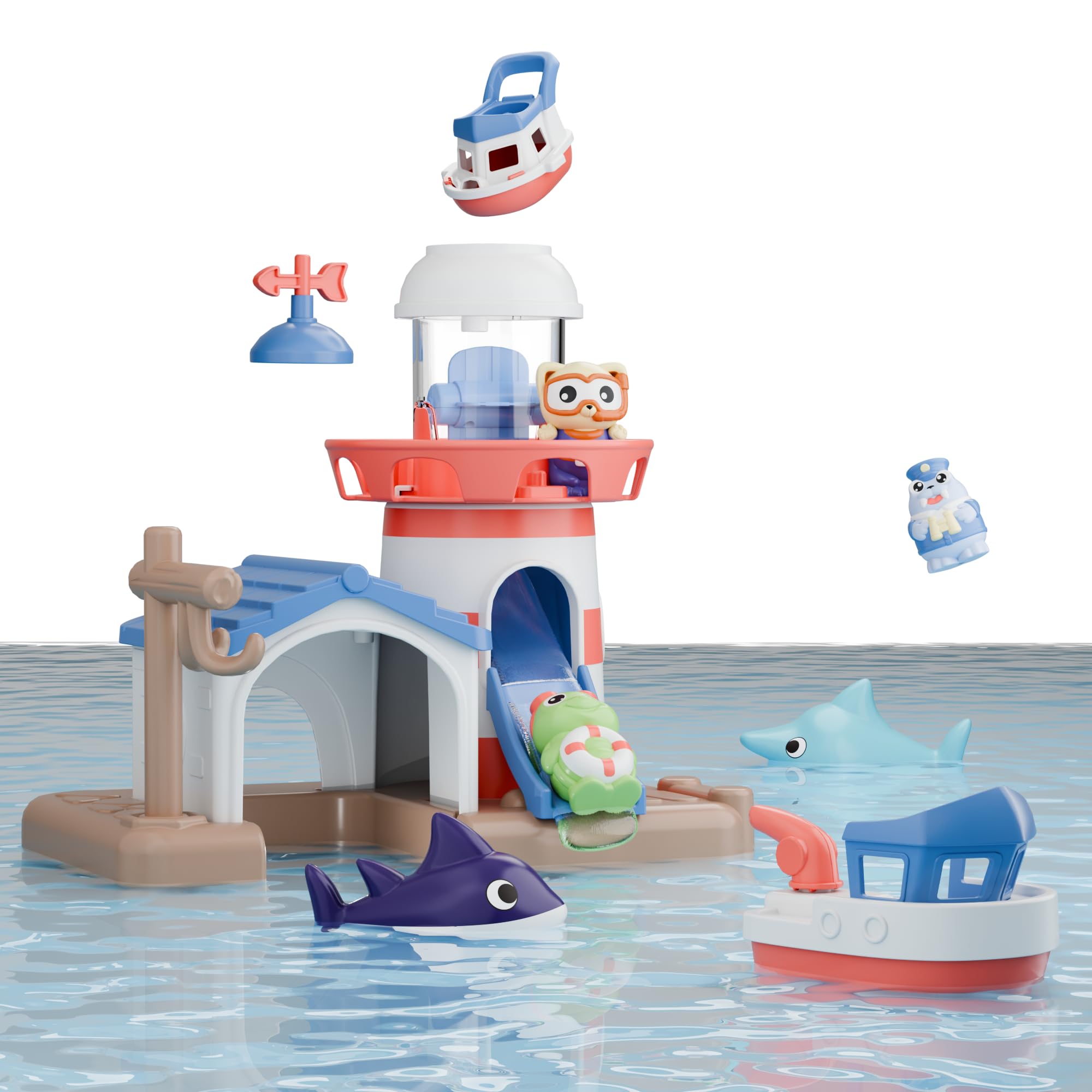 iplay ilearn suction cups secure lighthouse to smooth surfaces
