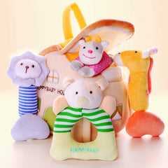 iPlay iLearn machine-washable plush rattle stays soft after laundry