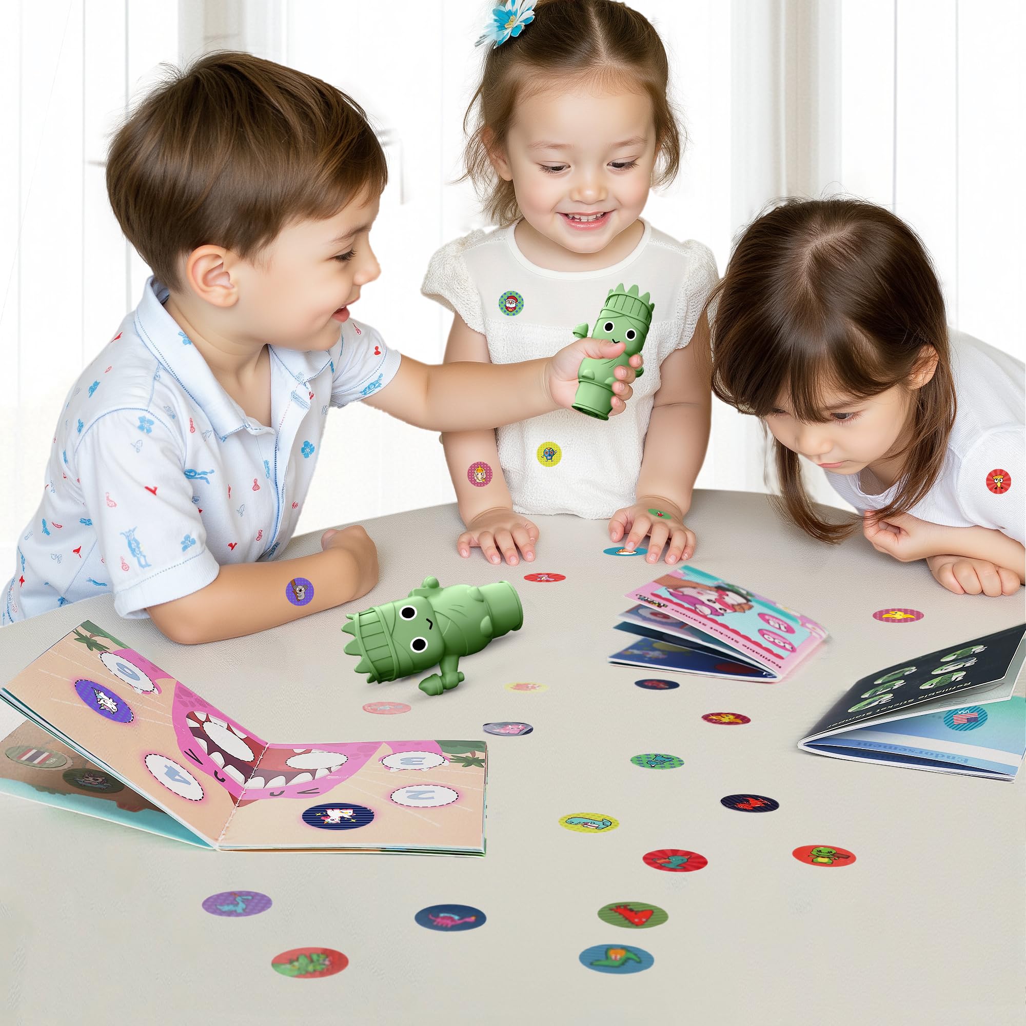iPlay iLearn safe easy-to-use design supports independent stamping sessions