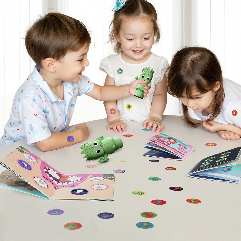iPlay iLearn safe easy-to-use design supports independent stamping sessions