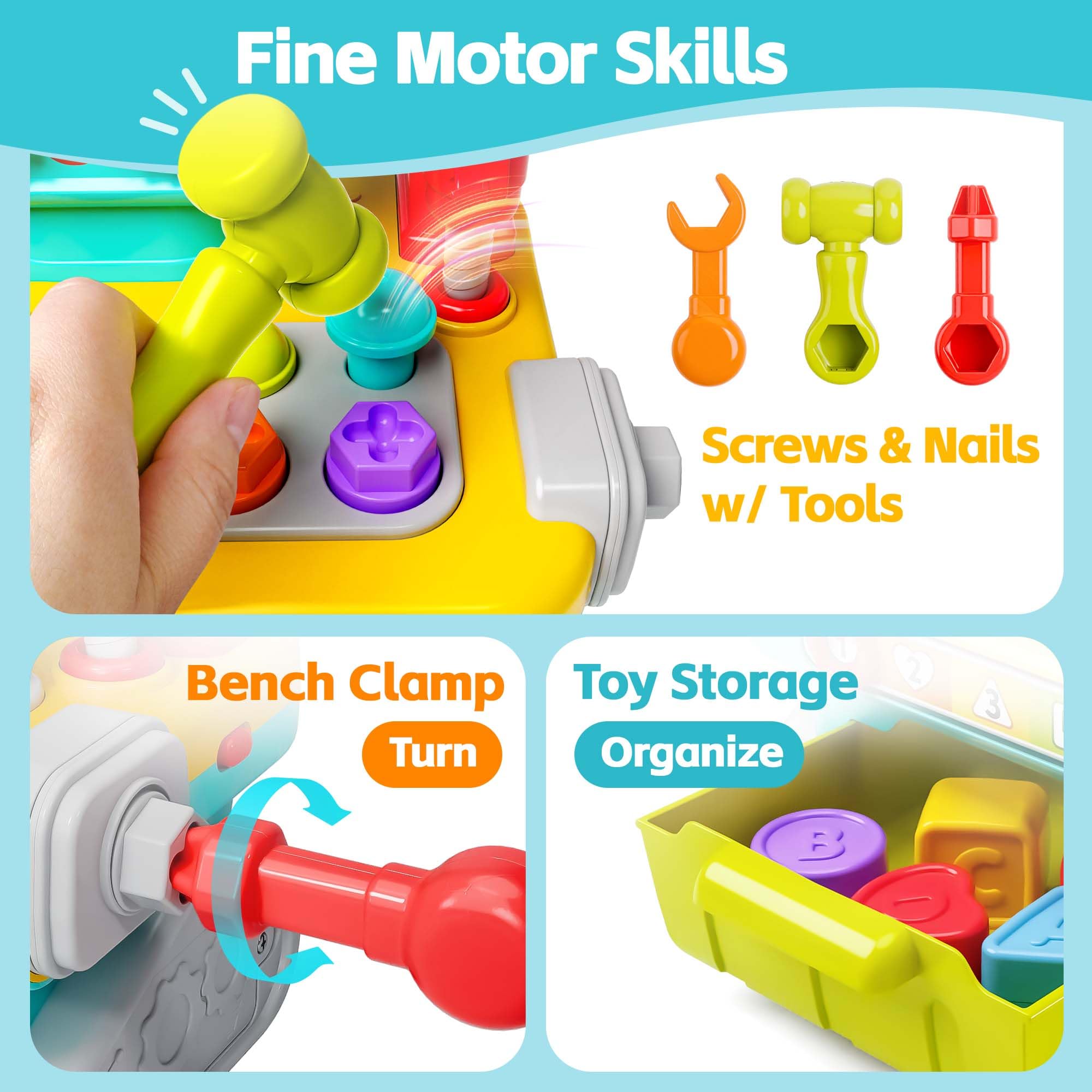 iplay ilearn number slider promotes color and shape recognition during play