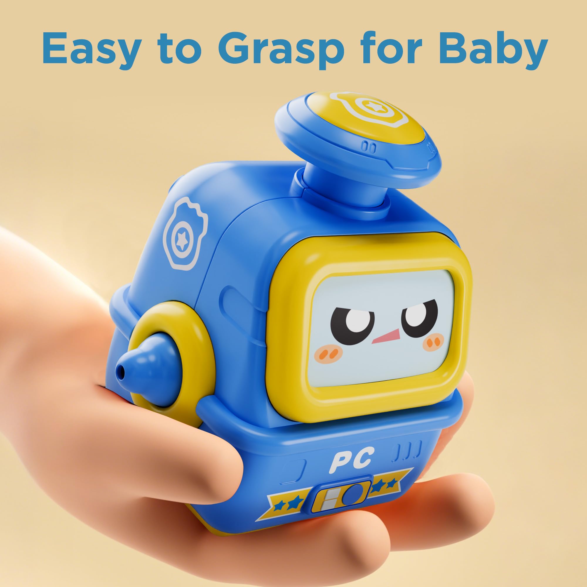 iPlay iLearn robot car with whistle sound adds fun auditory cues