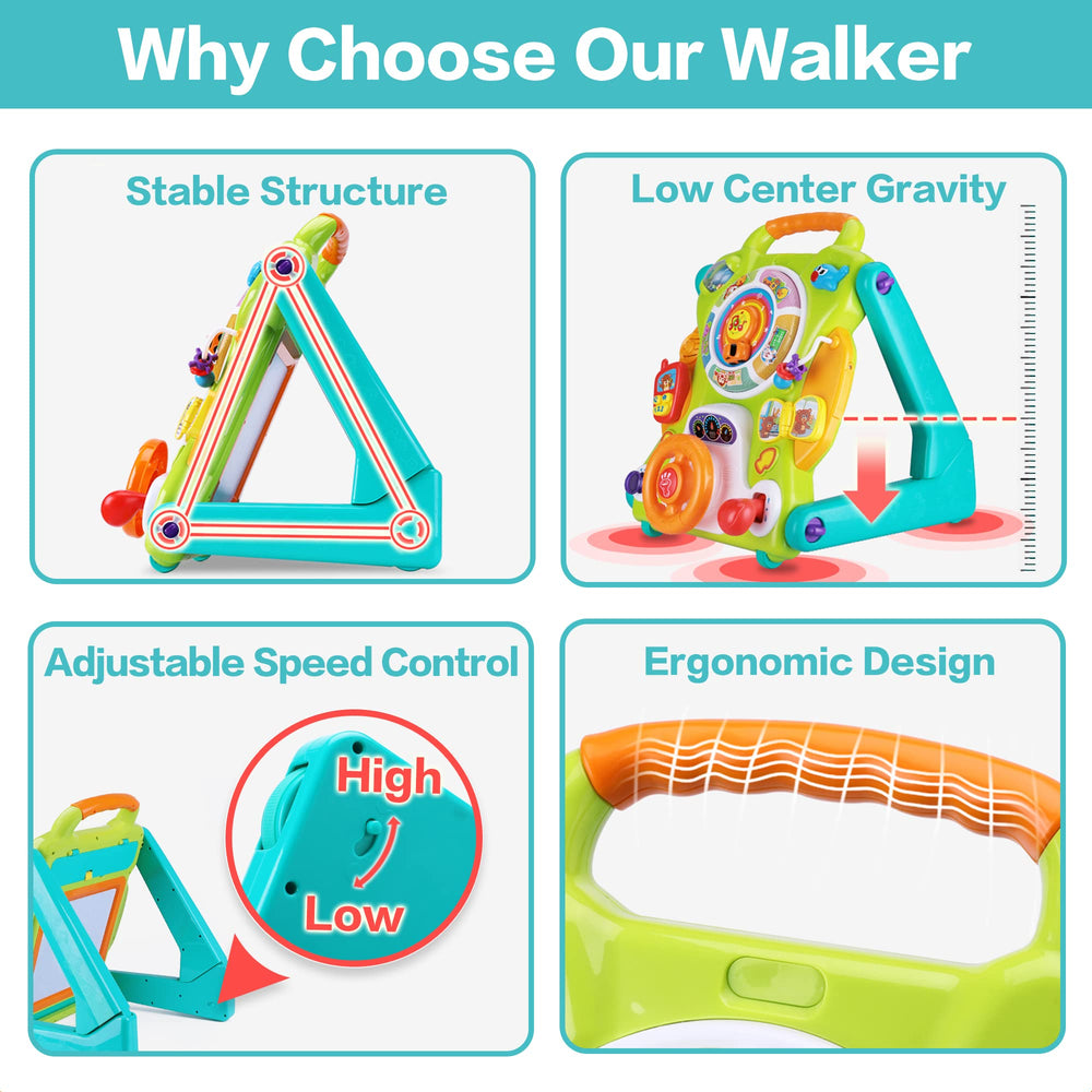 iplay ilearn safe-steps handle provides stable practice for new walkers