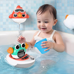iplay ilearn suction cups secure bath toys on tub surfaces