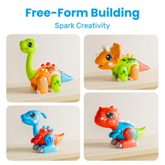 iPlay iLearn toddler dino parasaurolophus assembly encourages creative play.