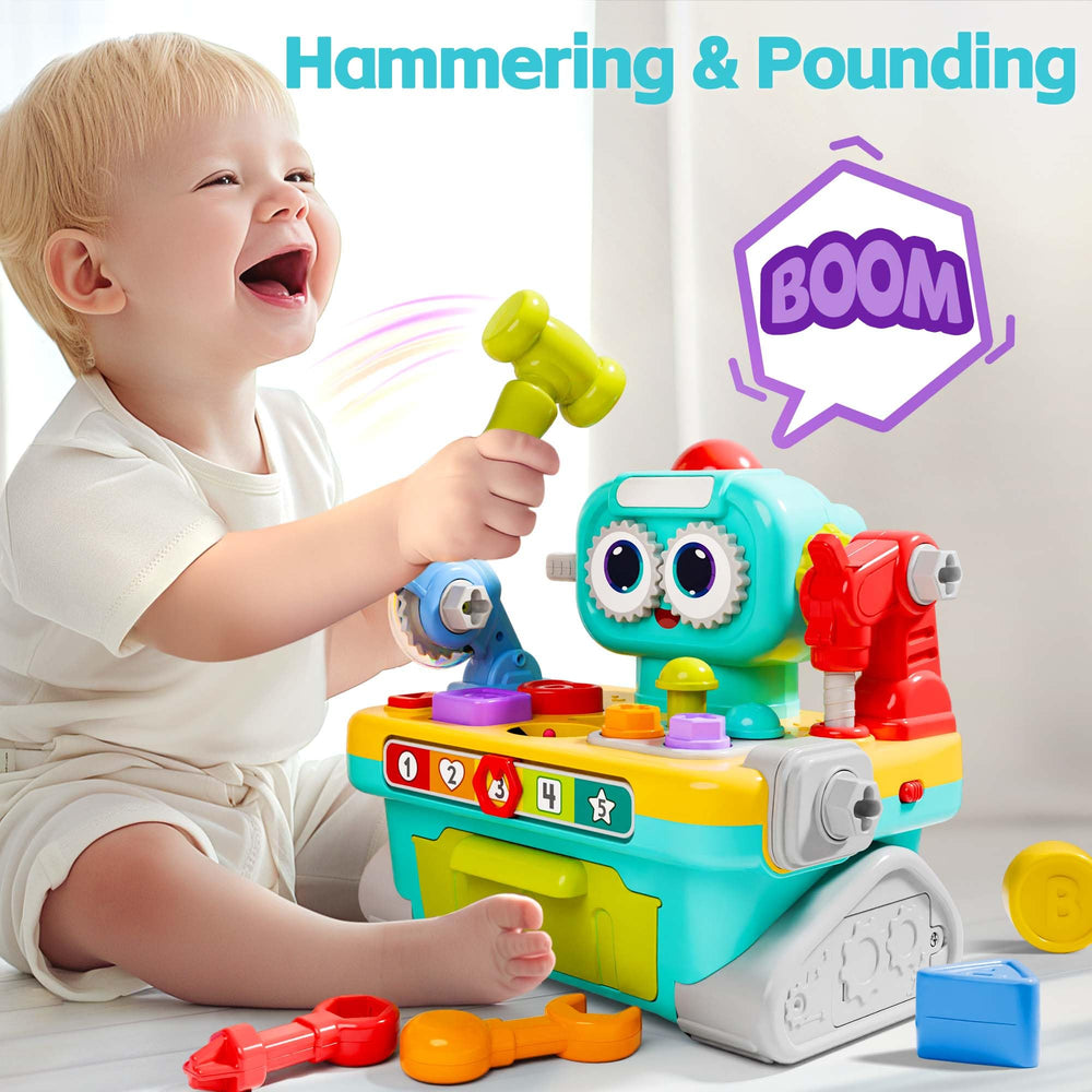 iplay ilearn bench clamp supports problem-solving during pretend construction