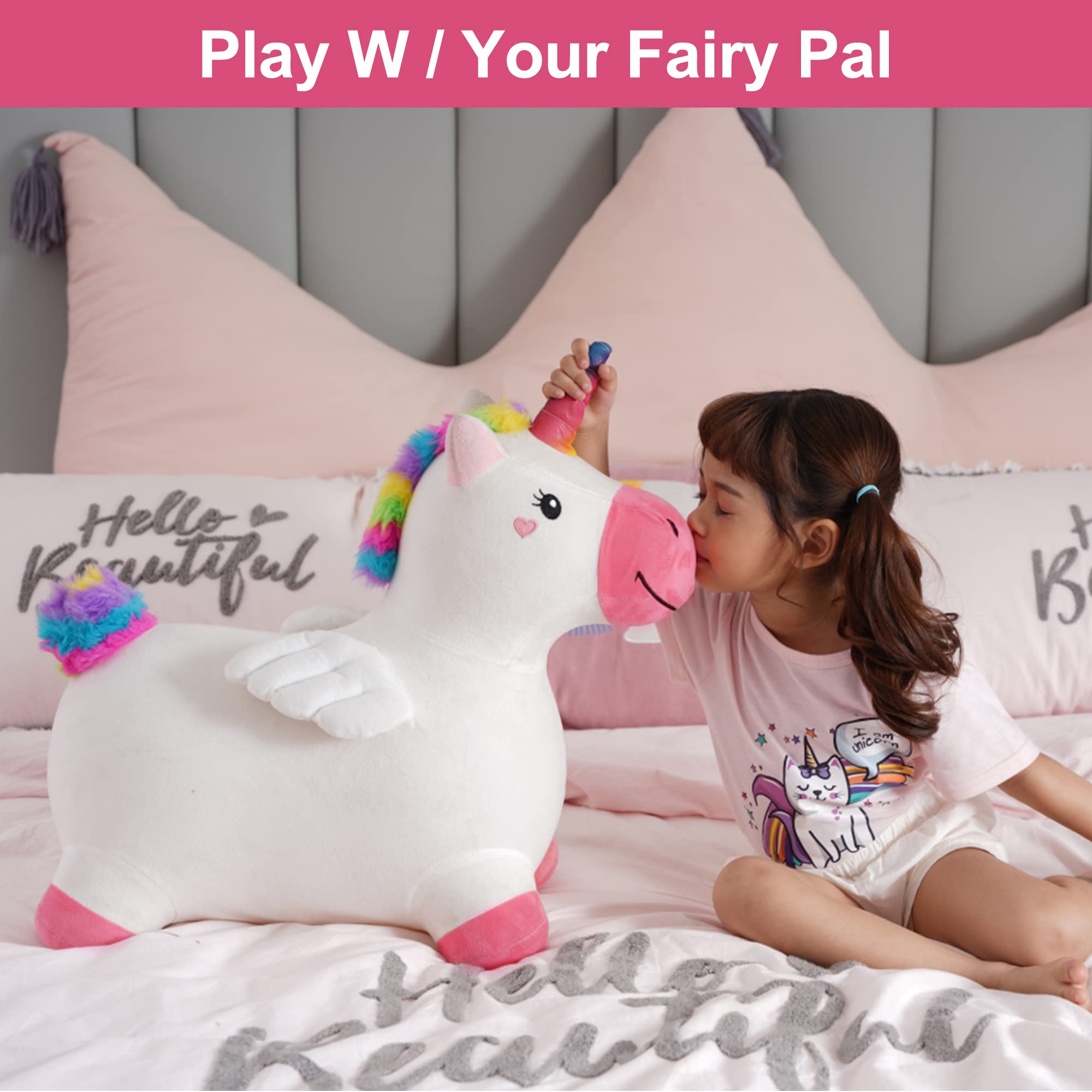 iPlay iLearn unicorn gift for baby highlighting imaginative play and mobility