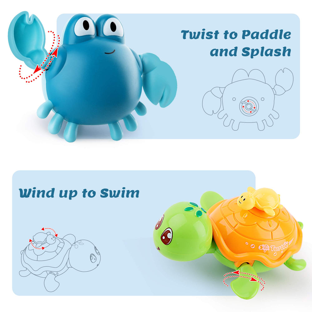 iPlay iLearn water-spraying fish with rattle bath toy fosters exploration and sensory play.