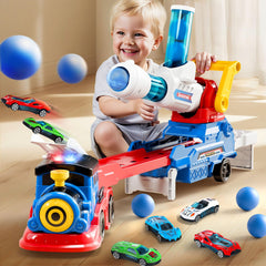 iplay Launching Truck with Large Train Head for imaginative play and travel scenarios