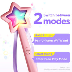 iPlay magic wand offering independent play with switchable effects