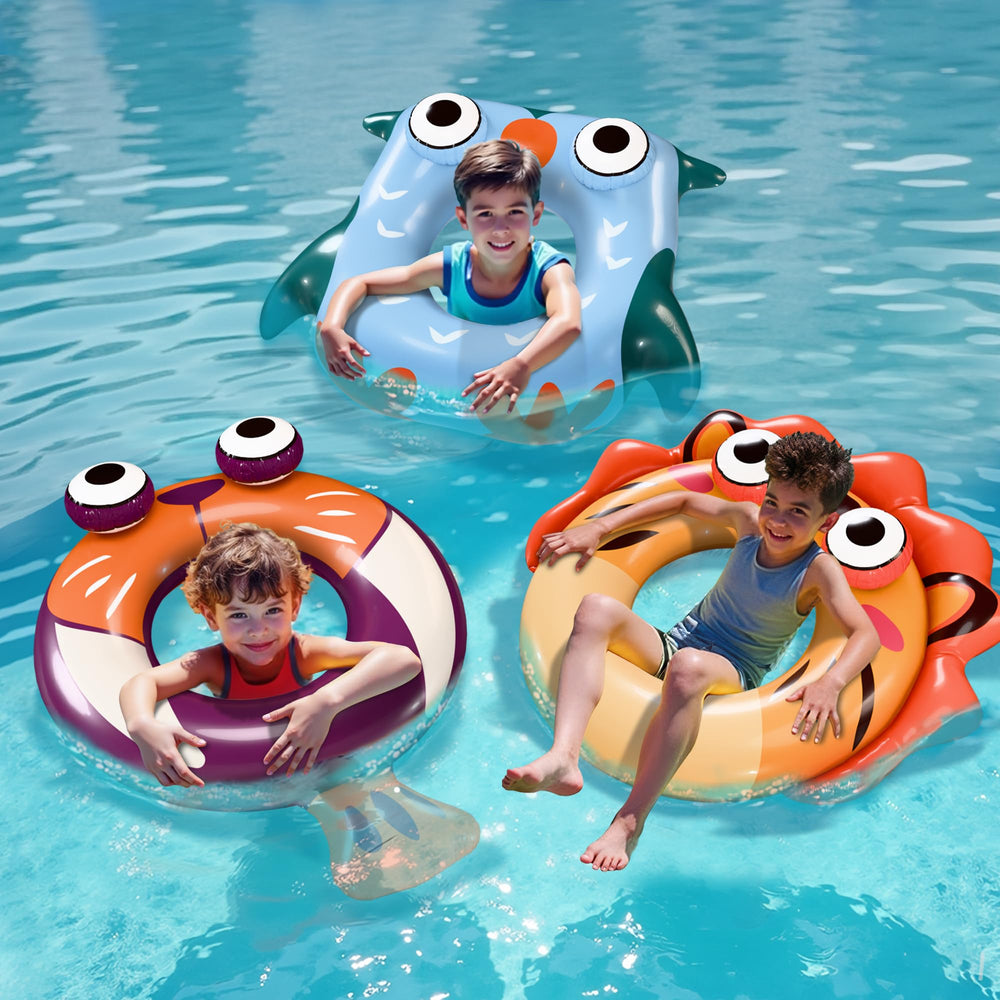 iPlay Pool Wave fast-inflation valve enables quick setup.