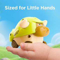 iplay press to go bull in action captures motion and cause-and-effect play.