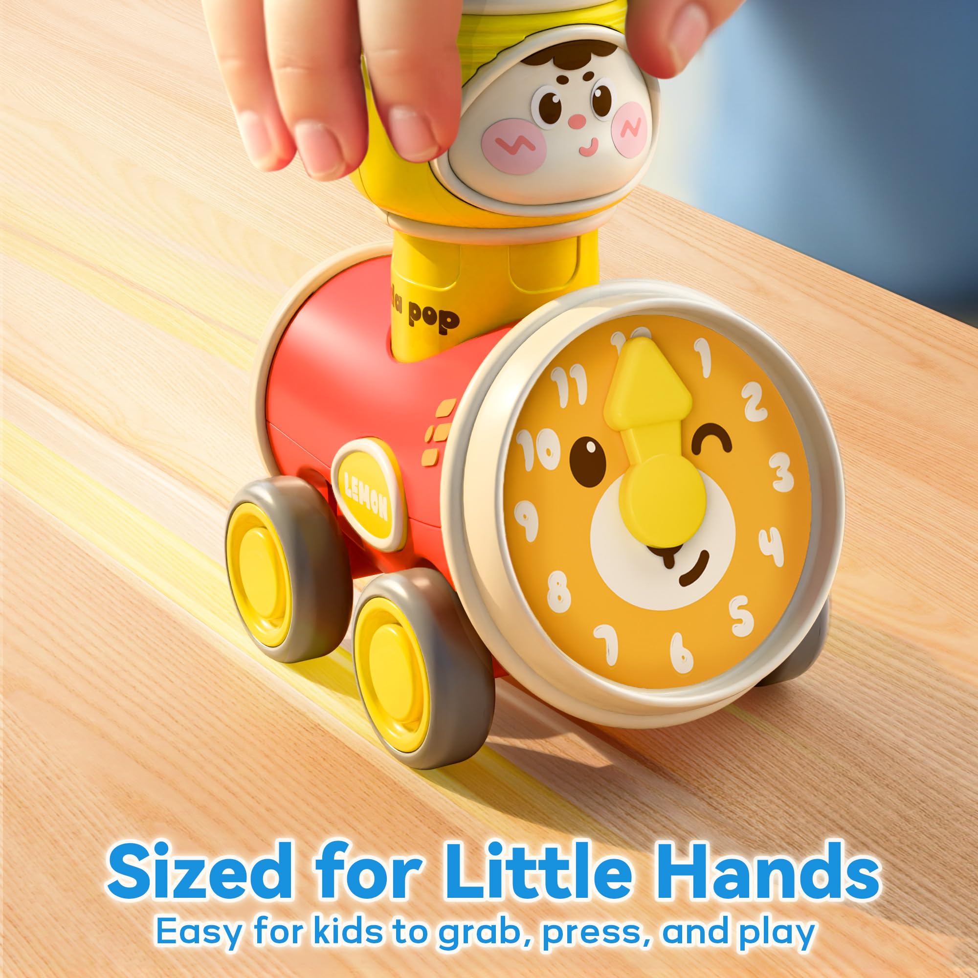 iPlay Press to Go Car travel-size design ideal for car trips and outings.