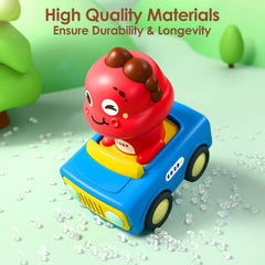 iPlay press-go dino car on-the-go size for travel