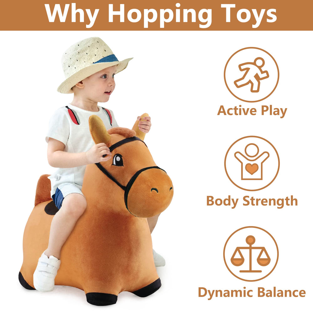 iplay toddler inflatable ride-on in action for indoor outdoor fun