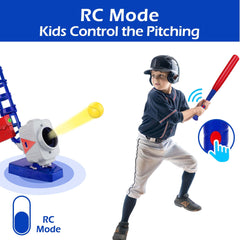 iplay two-in-one pitching setup being assembled for easy use