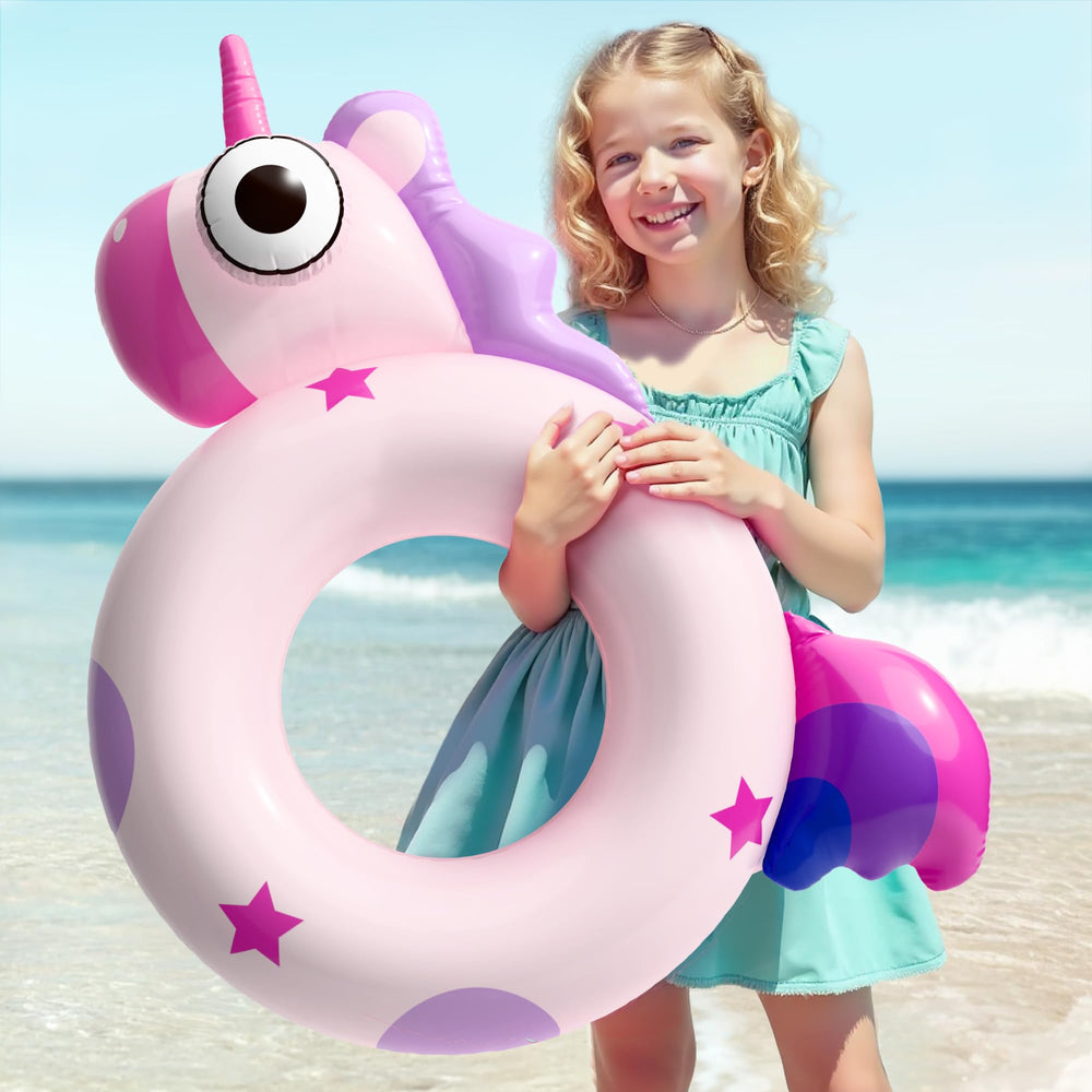 iPlay unicorn float with bright colors for pool parties